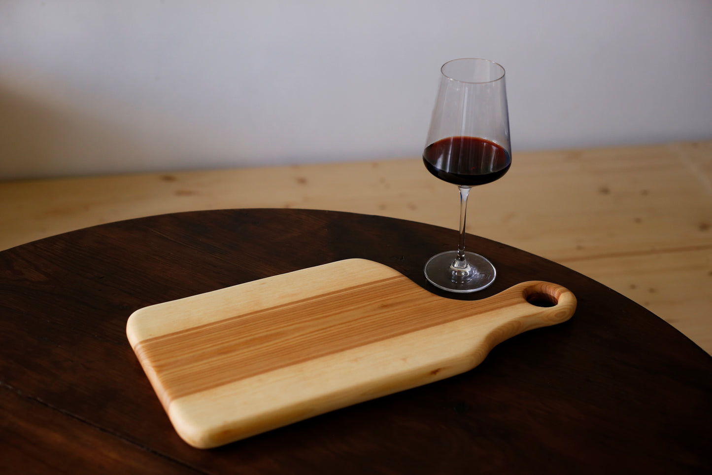 Handmade Solid Ash Wood Bread Peel Cutting & Serving Board