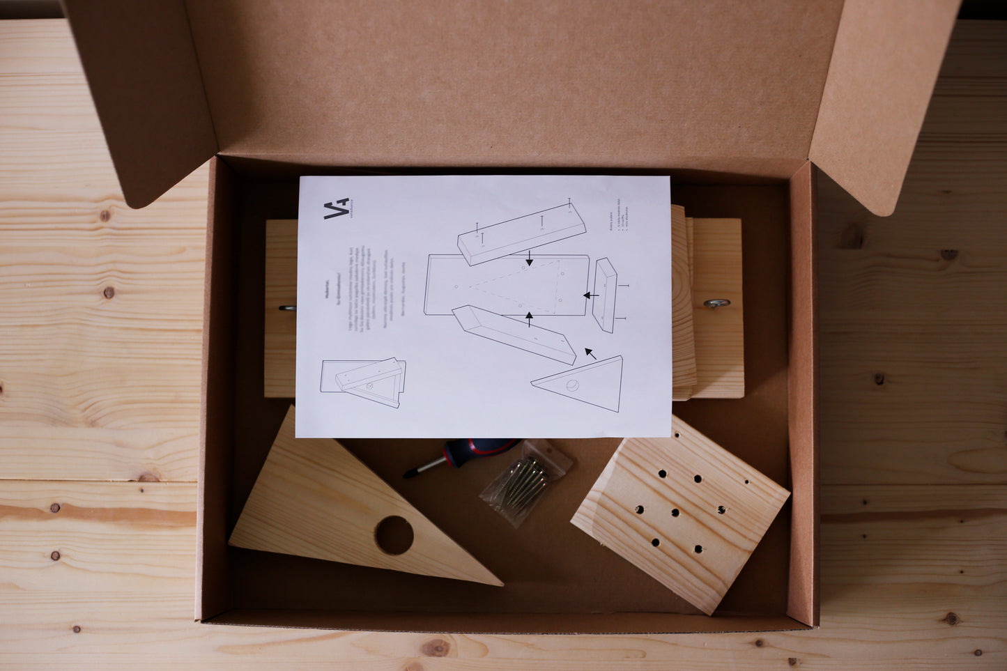Handmade DIY Wooden Birdhouse Kit